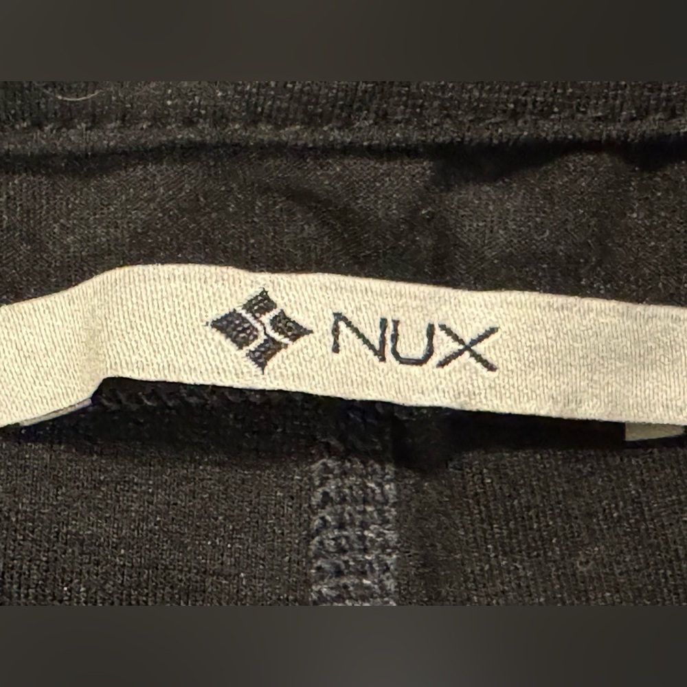 Women’s NUX Ankle Leggings: Pull String Waist Faux Leather Accents: Size M - Picture 7 of 8